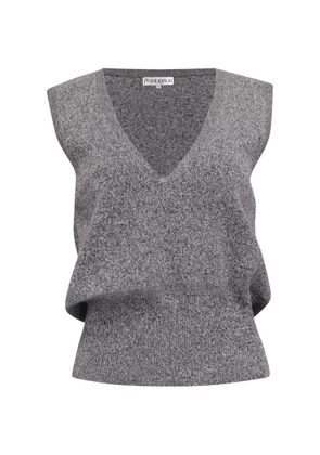 JW Anderson lace-trim vest - Grey