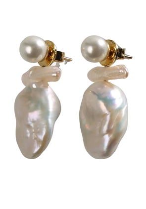 Simone Rocha freshwater pearl earrings - Gold