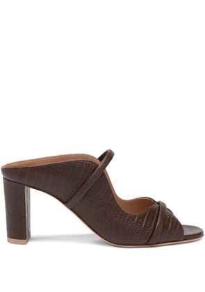 Malone Souliers Norah embossed leather sandals - Brown