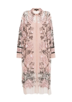 Biyan floral embroidered dress - Pink