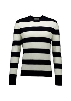 Allude striped sweater - White