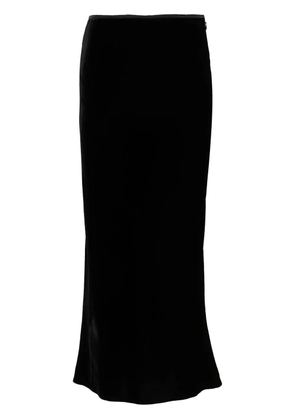 V:PM ATELIER Burlesque midi velvet skirt - Black