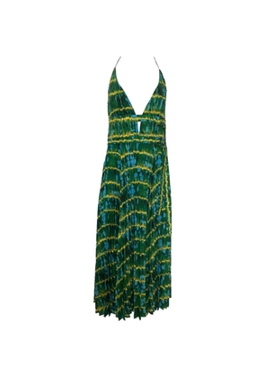 Altuzarra Winda pleated maxi dress - Green