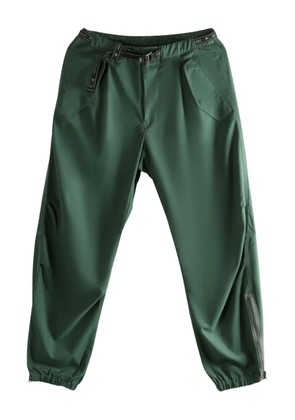and Wander belted-waist track pants - Green