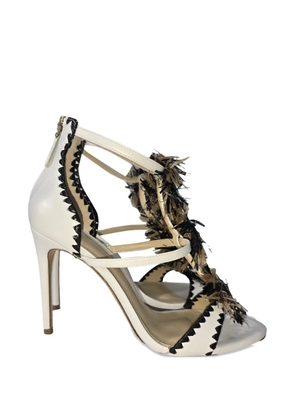 Alexandre Birman fringed heeled sandals - White