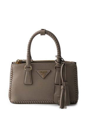 Prada mini Galleria leather tote bag - Grey