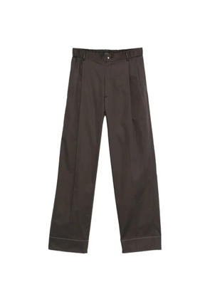 Brioni elastic-waistband trousers - Brown