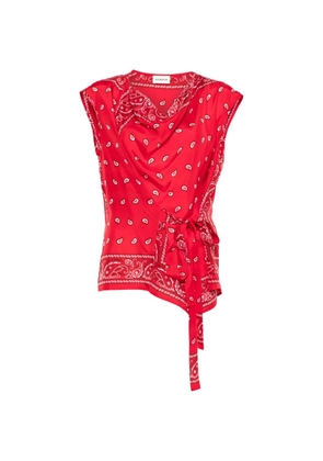 P.A.R.O.S.H. paisley tie blouse - Red