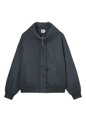 b+ab oversized-collar jacket - Blue