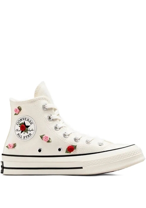 Converse Chuck Taylor All-Star embroidered high-top sneakers - White