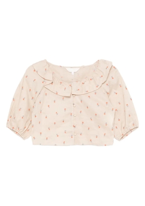 To b. by agnès b. embroidered shirt - Neutrals