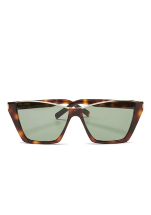 Saint Laurent Pre-Owned Kate cat-eye sunglasses - Brown