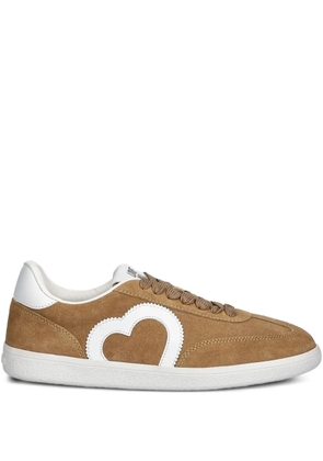 Love Moschino heart suede sneakers - Brown