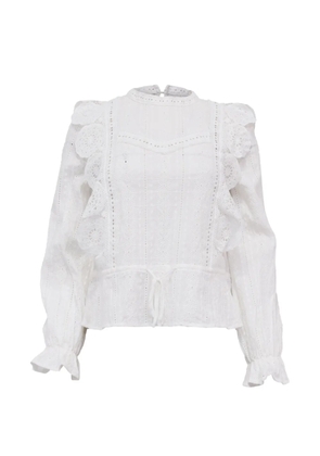 Maje Victorian lace blouse - White