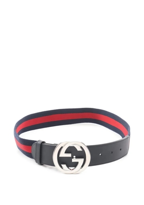 Gucci Pre-Owned 2000s Interlocking G Sherry Line belt - Blue