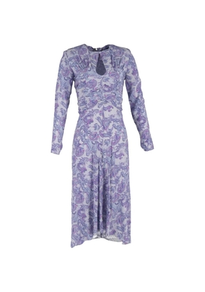 Isabel Marant Vintage Telima cut-out paisley-print midi dress - Purple