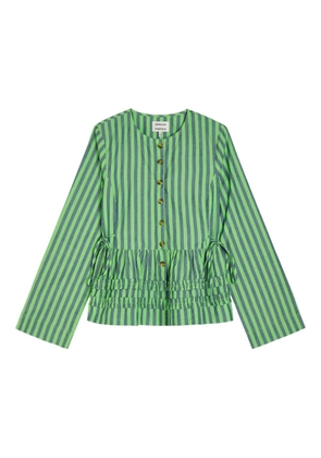 DAMSON MADDER striped button blouse - Green