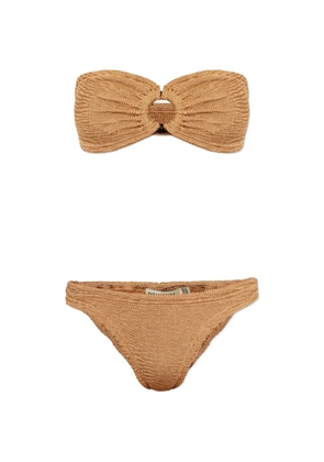 PARAMIDONNA ring detail cr26cc beachwear - Neutrals