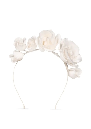 Jennifer Behr floral-motif headband - White