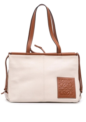 Loewe Pre-Owned 2002-2003 Large Canvas Cushion tote bag - Brown