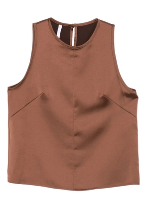 IMPERIAL sleeveless tank top - Brown