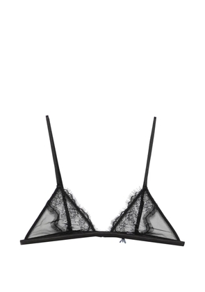 Patrizia Pepe lace triangle bra - Black