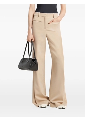 Courrèges pleated-detail trousers - Brown