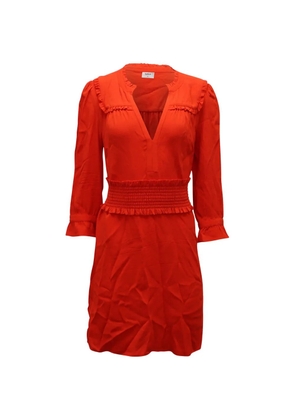 Ba&Sh ruffle shirred mini dress