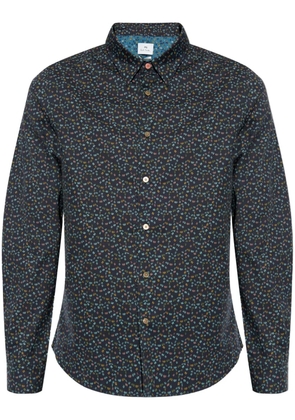 PS Paul Smith Oxalis Floral-print shirt - Blue