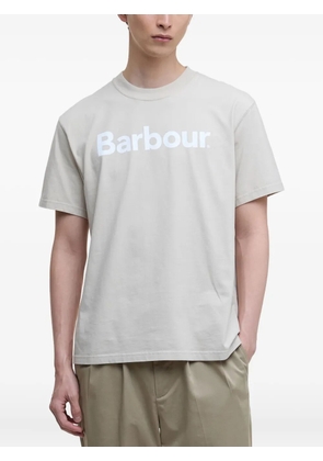 Barbour logo-print T-shirt - Neutrals