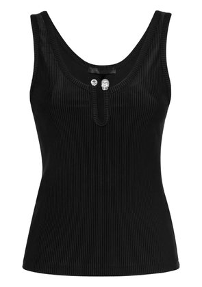 Philipp Plein pierced sleeveless top - Black