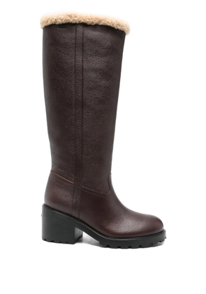 Bally Gusto shearling-trim boots - Brown