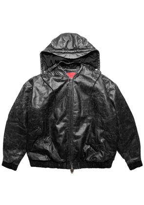 KUSIKOHC leather bomber jacket - Black
