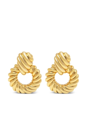 Nialaya Jewelry 18kt yellow gold twisted rope earrings