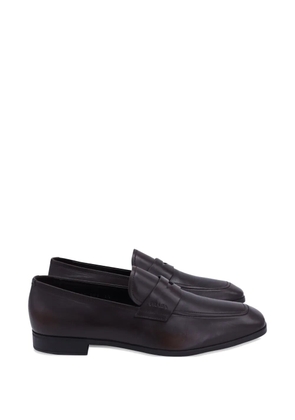 Prada Pre-Owned leather loafers - Brown