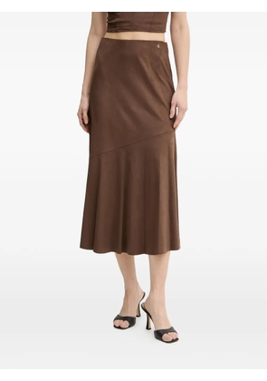 GUESS USA Nunzia a-line midi midi skirt - Brown