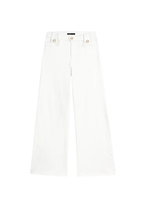 Maje flared denim jeans - White