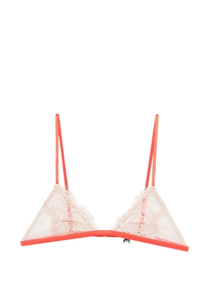 Patrizia Pepe lace triangle bra - Neutrals