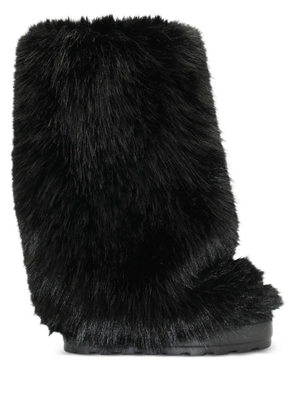 Casadei faux-fur boots - Black
