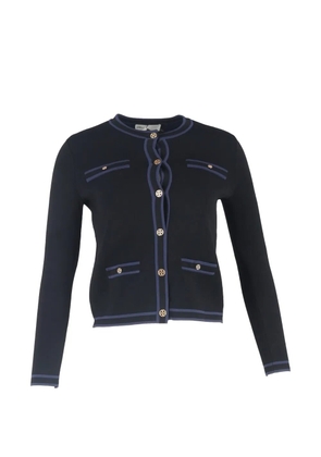 Tory Burch Kendra button-down logo cardigan - Black