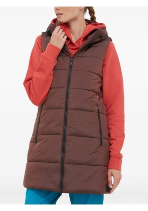 JACK WOLFSKIN hooded padded coat - Brown