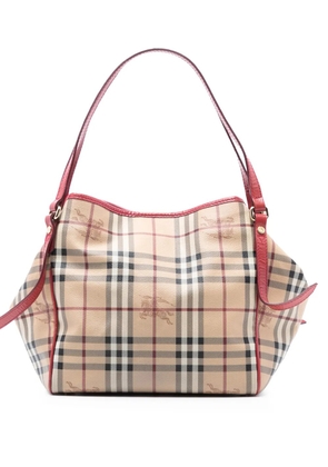 Burberry Pre-Owned 2000-2017 Small Haymarket Check Coated Canvas Canterbury tote bag - Brown