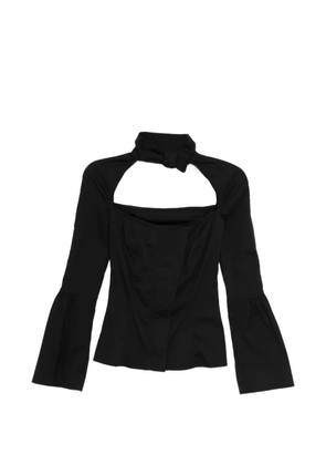 Gucci Pre-Owned square cutout blouse - Black