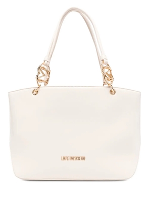Love Moschino logo-lettering tote bag - Neutrals