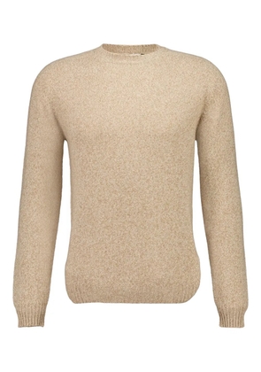 Boglioli crew-neck wool-cashmere-blend sweater - Neutrals