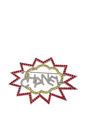CHANEL Pre-Owned 2010s embellished brooch - Silver