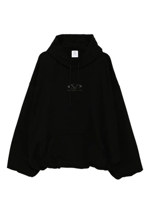 VETEMENTS oval logo hoodie - Black