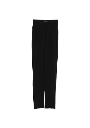 MITILIANE COUTURE leather side stripe trousers - Black
