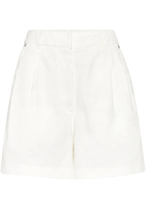 Brunello Cucinelli cotton-linen shorts - White