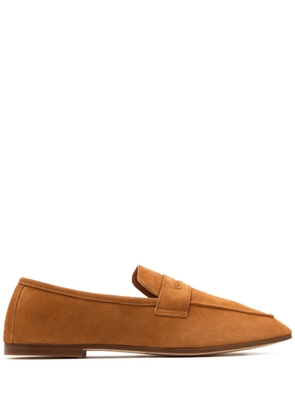 Sophique Milano suede penny loafers - Brown